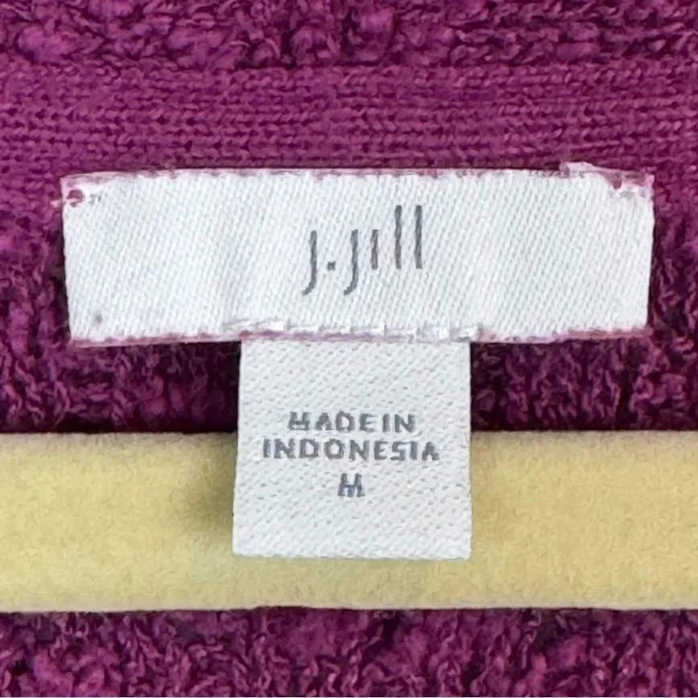 J. Jill Dimensional Short Sleeve V-neck Sweater M